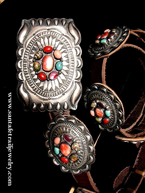 MR 612-6 Multi-Stone Concha Belt