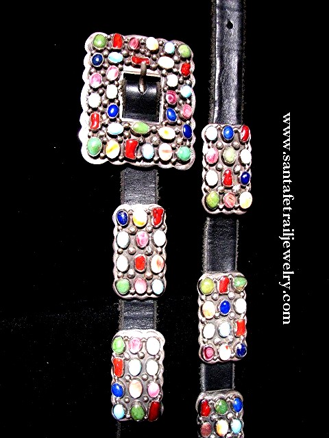 ML 112-6 Multi-stone Concha Belt