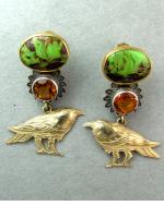 KC 112-10 Kit Carson Raven Earrings