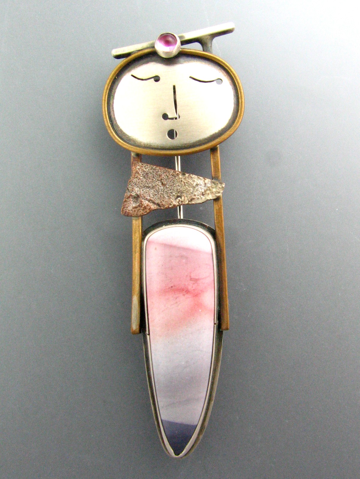 SS 126-7 Porcelain Jaspar Pendant