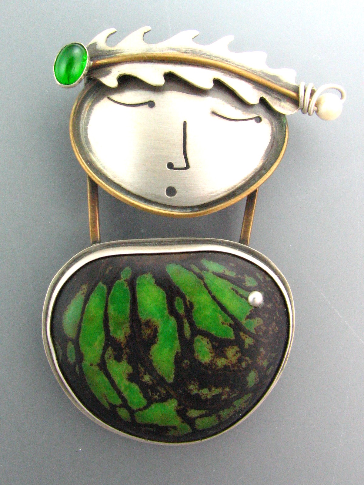 SS 214-7 Tagua Nut Pendant