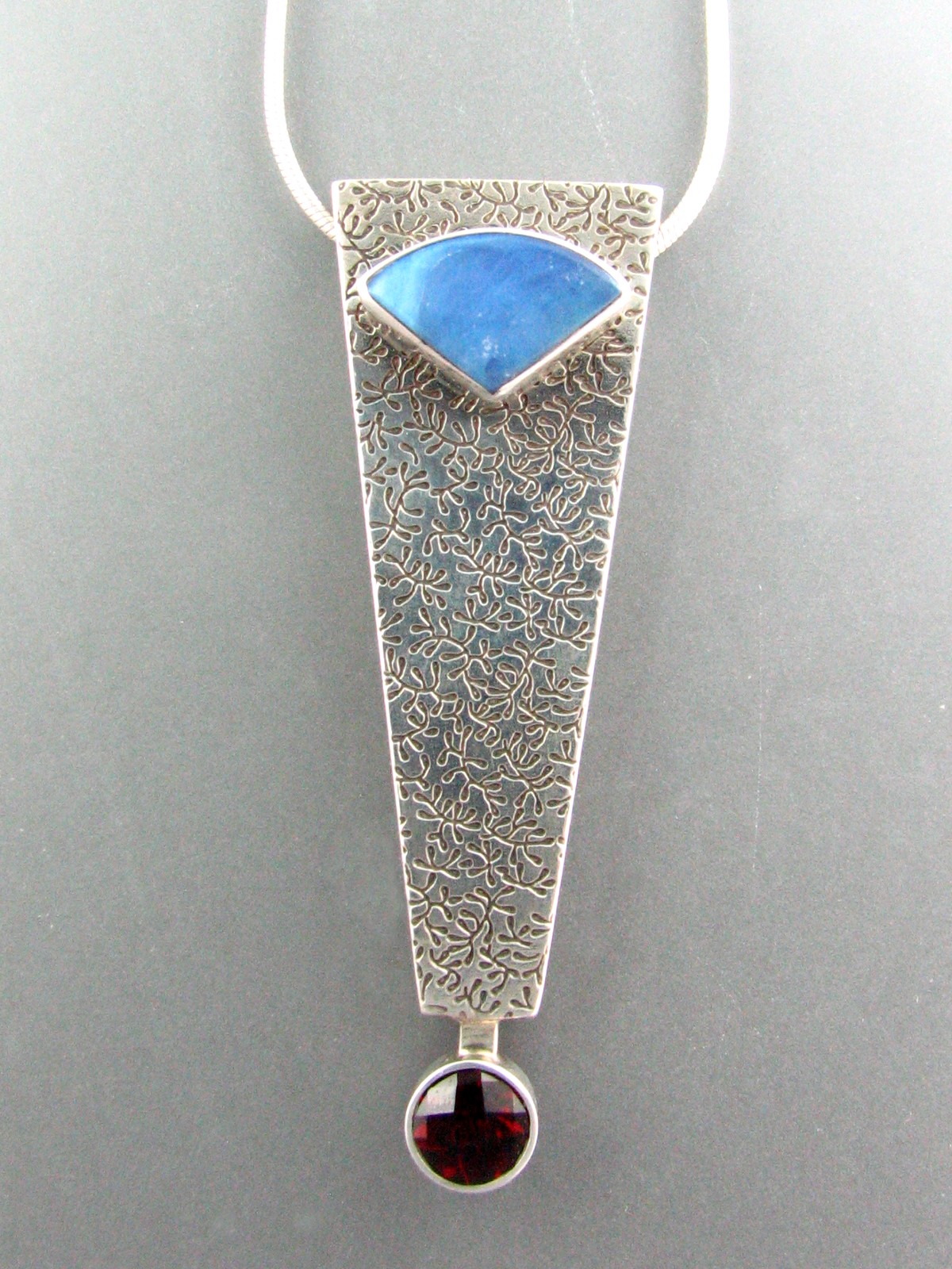 DA132-6 Darlene Armstrong Opal and Garnet Pendant