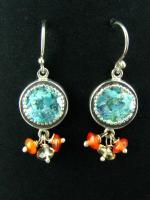 AO122-8, Carnelian Drop Earrings