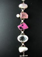 SC514-6 Cobalto-Calcite Drusy Bracelet